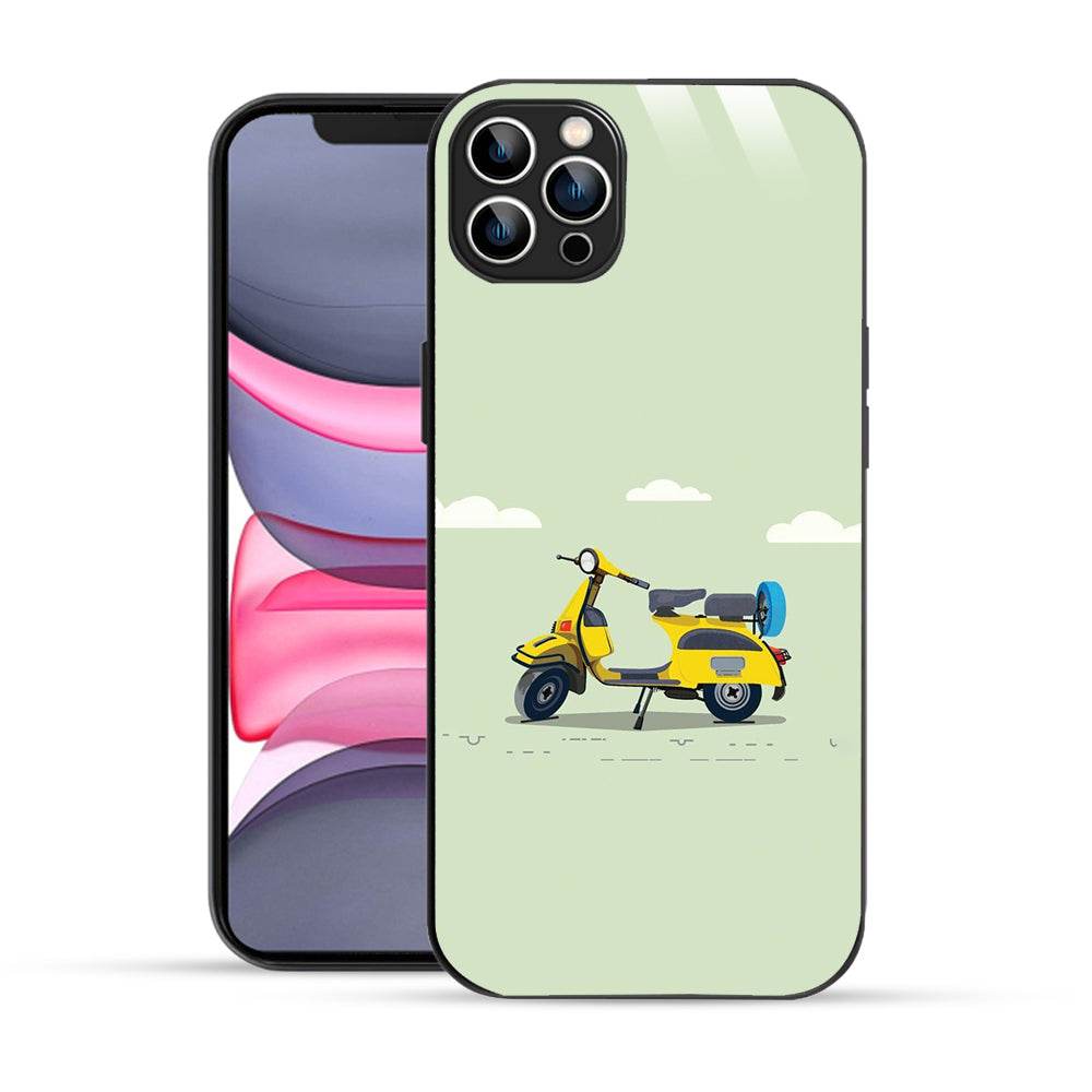 Bornstud Yellow scooter Vector Printed Case for iPhone 11 pro - Bornstud