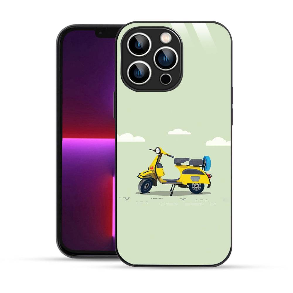 Bornstud Yellow scooter Vector Printed Case for iPhone 13 pro max - Bornstud