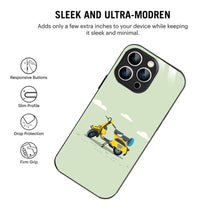 Bornstud Yellow scooter Vector Printed Case for iPhone 14 pro max - Bornstud