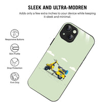 Bornstud Yellow scooter Vector Printed Case for iPhone 15 plus - Bornstud