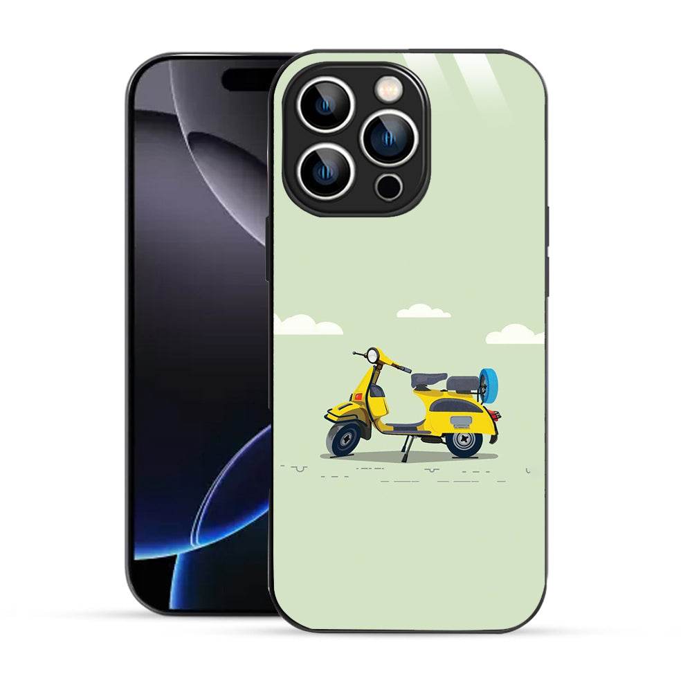Bornstud Yellow scooter Vector Printed Case for iPhone 13 pro - Bornstud