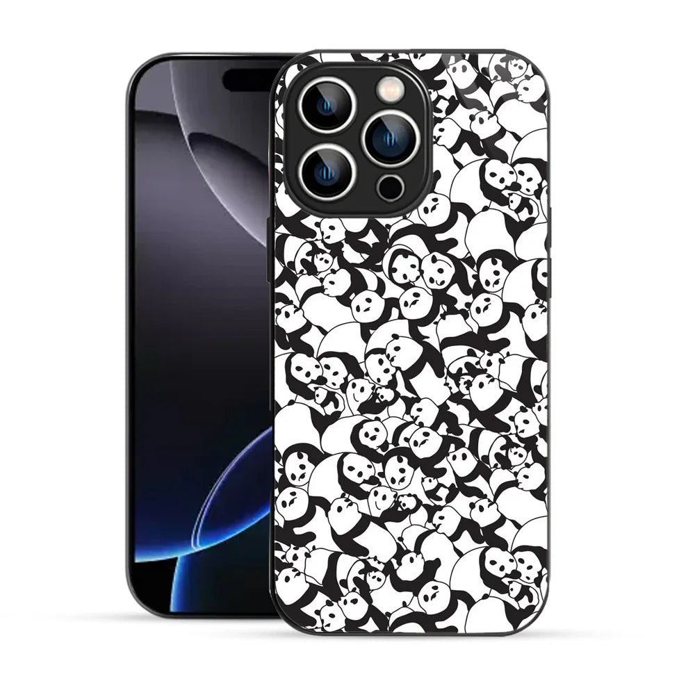 Bornstud Panda Crowd Printed Case