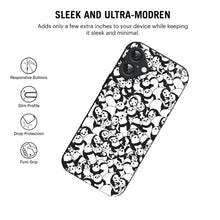 Bornstud Panda Crowd Printed Case for iPhone 16 Plus