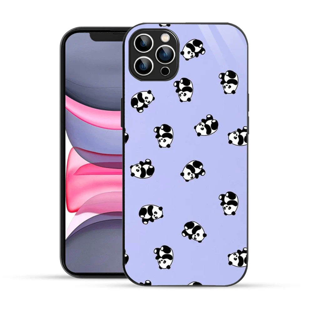 Bornstud Lazy Panda Printed Case for iPhone 12 Pro