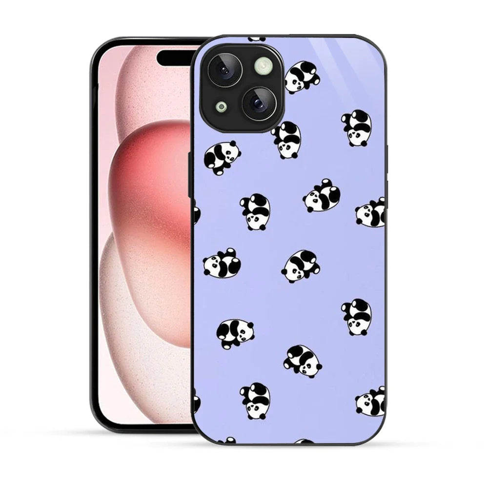 Bornstud Lazy Panda Printed Case for iPhone 15 Plus