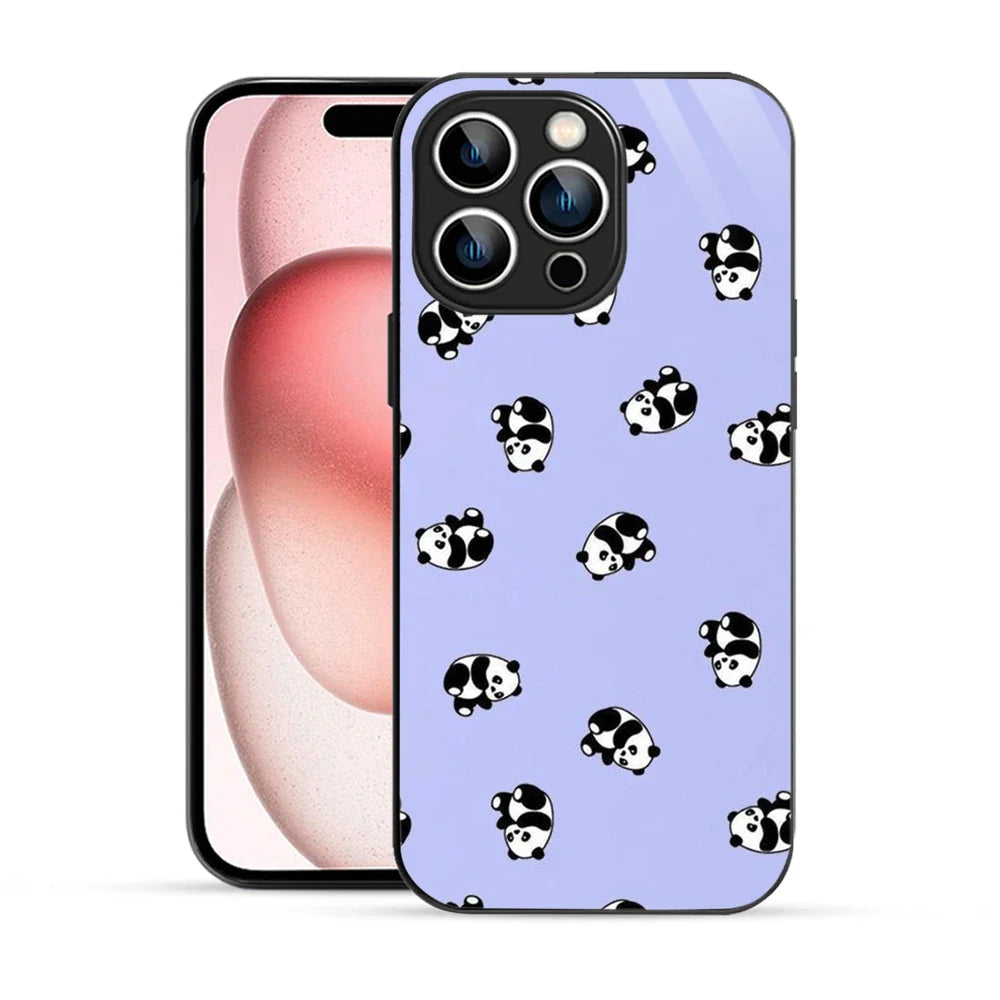 Bornstud Lazy Panda Printed Case for iPhone 15 Pro Max