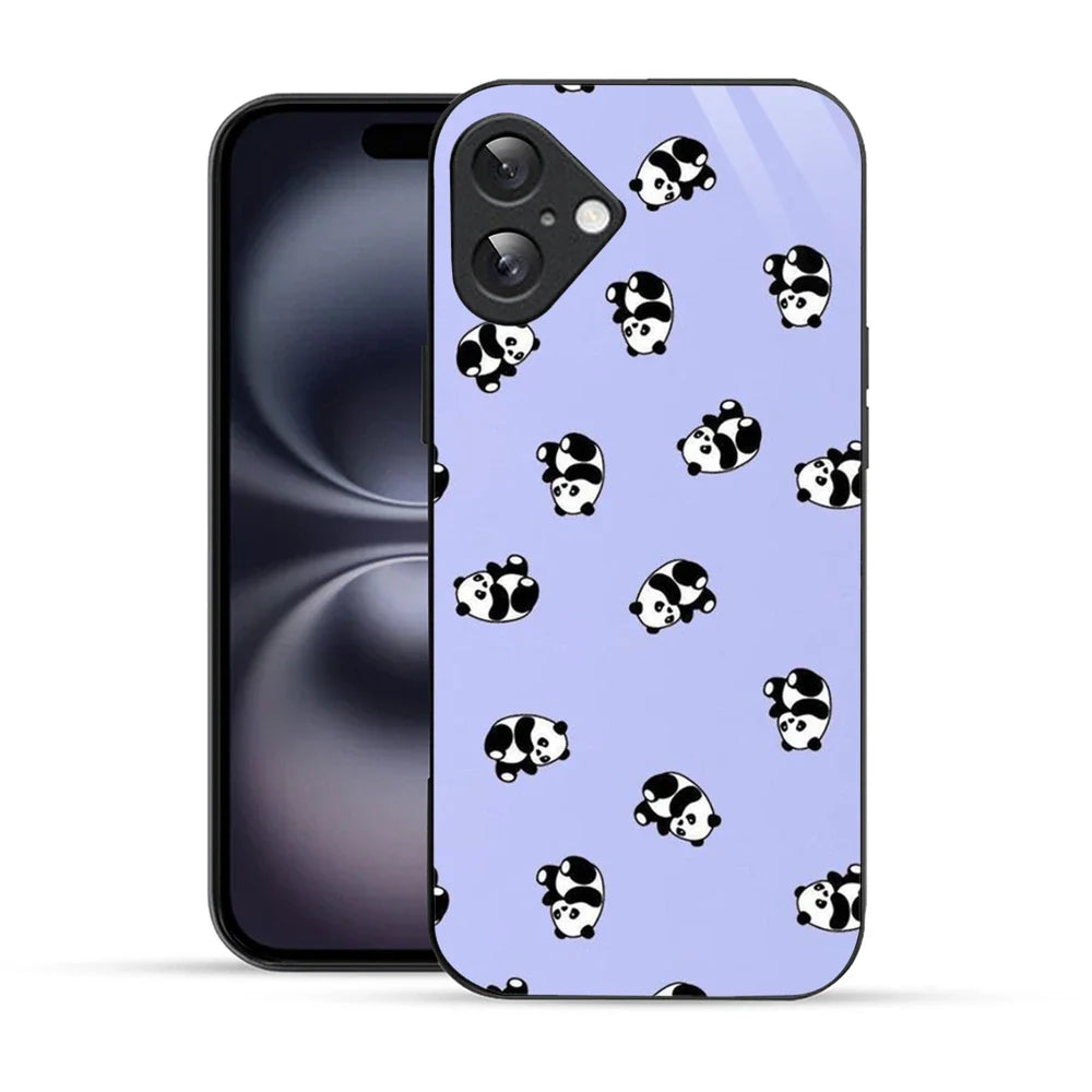 Bornstud Lazy Panda Printed Case for iPhone 16