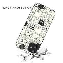 Bornstud Bear Grid Printed Case for iPhone 12