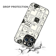 Bornstud Bear Grid Printed Case for iPhone 14 Pro