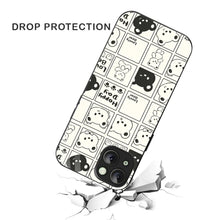 Bornstud Bear Grid Printed Case for iPhone 15