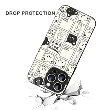 Bornstud Bear Grid Printed Case for iPhone 15 Pro