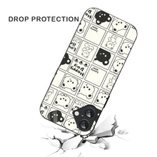 Bornstud Bear Grid Printed Case for iPhone 16