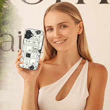 Bornstud Bear Grid Printed Case for iPhone 16