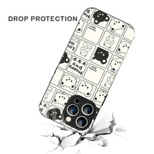 Bornstud Bear Grid Printed Case for iPhone 16 Pro Max