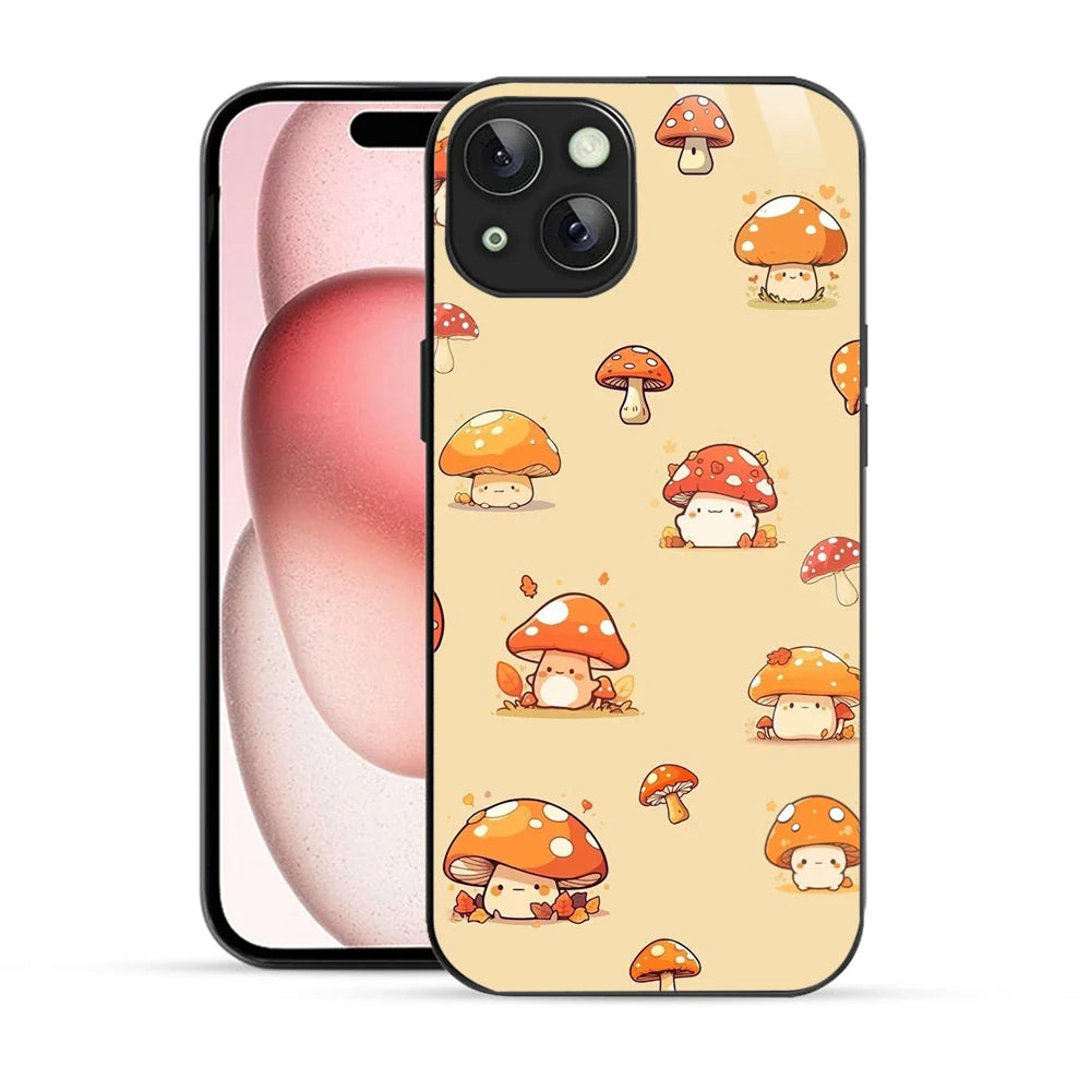 Bornstud Cute Mushroom Printed Case for iPhone 15
