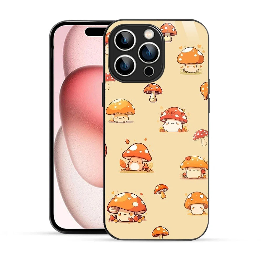 Bornstud Cute Mushroom Printed Case for iPhone 15 Pro Max