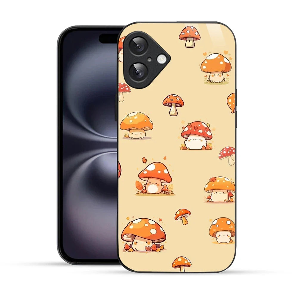 Bornstud Cute Mushroom Printed Case for iPhone 16