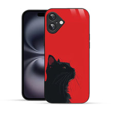 Bornstud Red Black Cat Printed Case