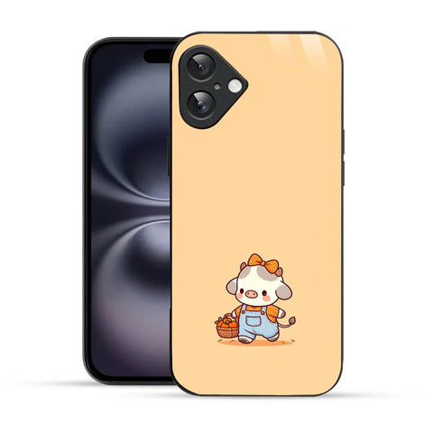Bornstud Fruit Cow Printed Case for iPhone 16 Plus