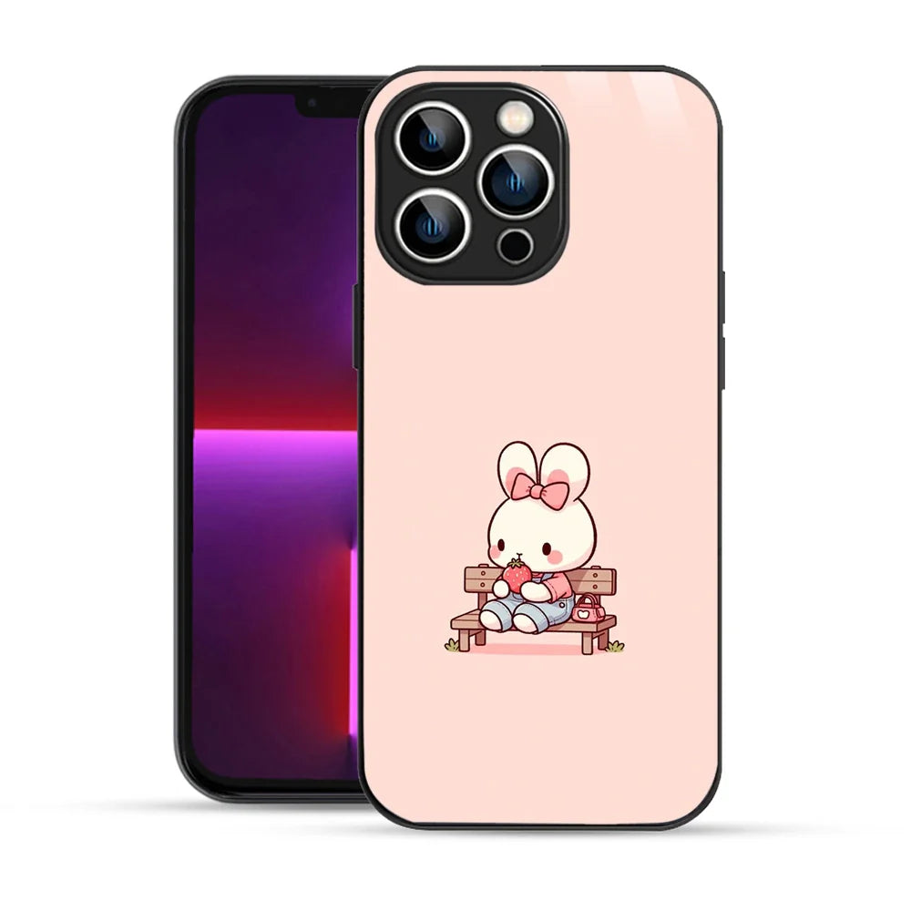 Bornstud Strawberry Bunny Printed Case for iPhone 13 Pro Max
