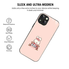 Bornstud Strawberry Bunny Printed Case for iPhone 15
