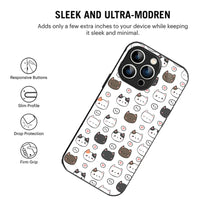 Bornstud Blushy Love Cat Printed Case for iPhone 14 Pro Max