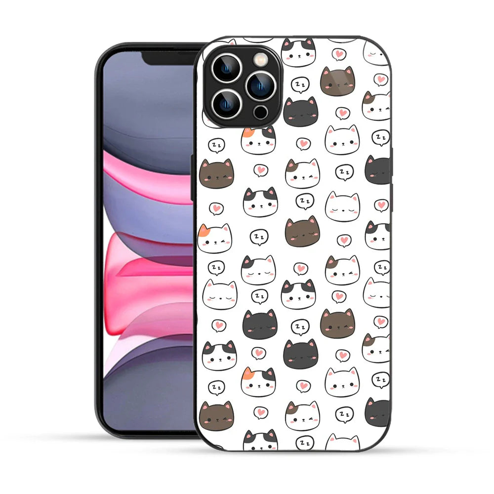 Bornstud Blushy Love Cat Printed Case for iPhone 11 Pro