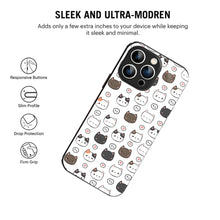 Bornstud Blushy Love Cat Printed Case for iPhone 15 Pro Max