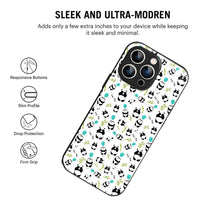 Bornstud Panda Party Printed Case for iPhone 14 Pro Max