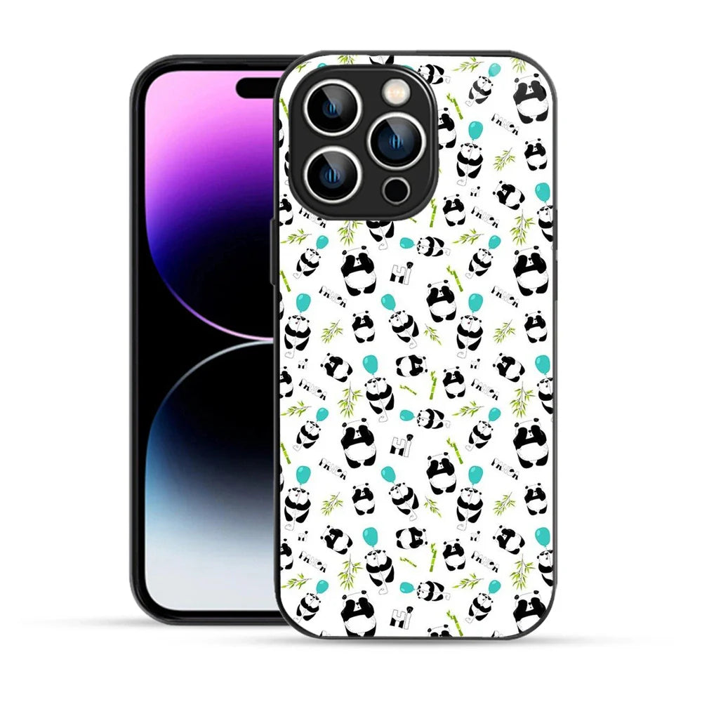 Bornstud Panda Party Printed Case for iPhone 14 Pro