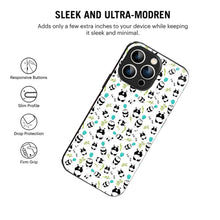 Bornstud Panda Party Printed Case for iPhone 15 Pro Max