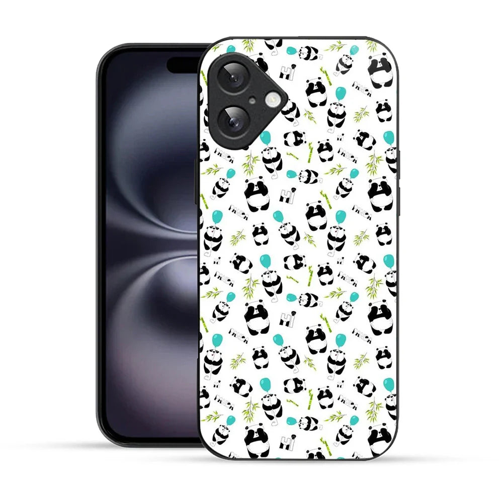 Bornstud Panda Party Printed Case for iPhone 16 Plus