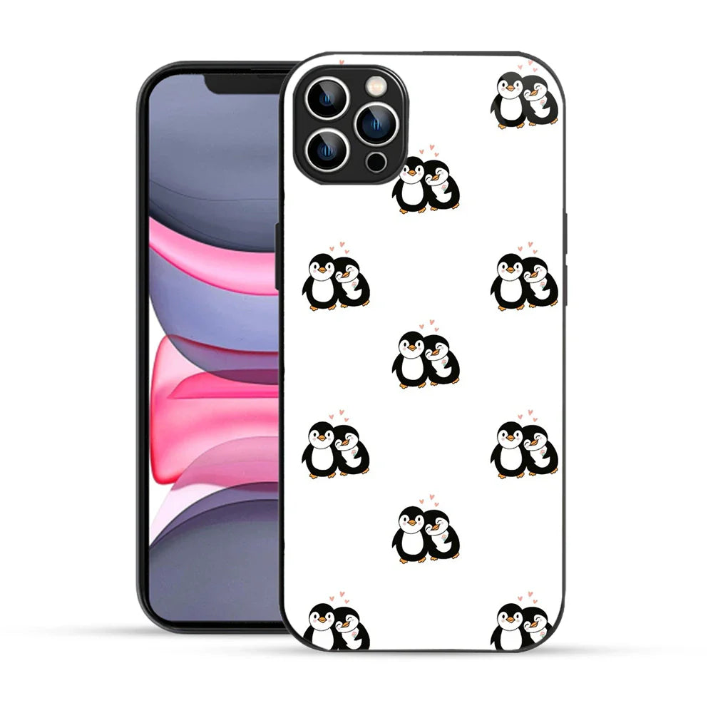 Bornstud Penguin Love Printed Case for iPhone 12 Pro