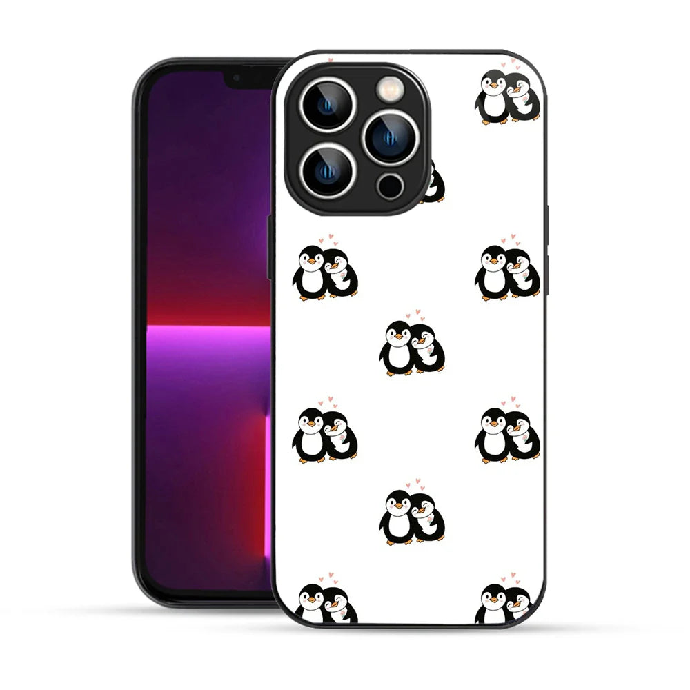 Bornstud Penguin Love Printed Case for iPhone 13 Pro Max