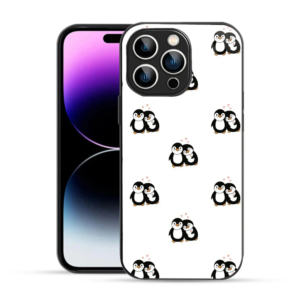Bornstud Penguin Love Printed Case for iPhone 14 Pro