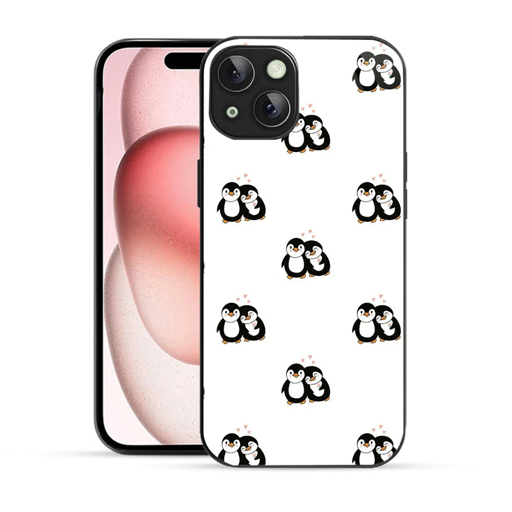 Bornstud Penguin Love Printed Case for iPhone 15 Plus