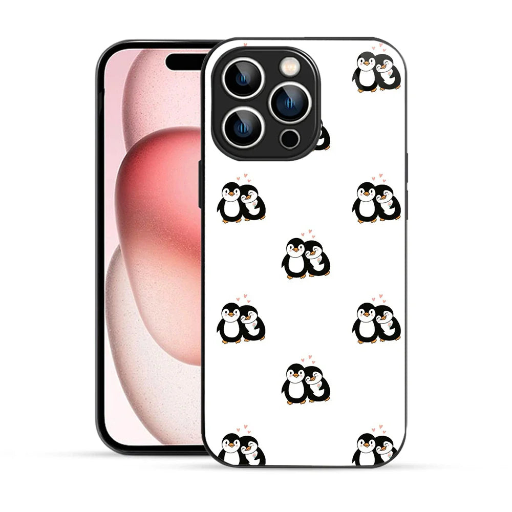 Bornstud Penguin Love Printed Case for iPhone 15 Pro Max