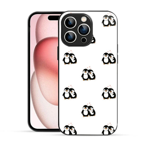 Bornstud Penguin Love Printed Case for iPhone 15 Pro Max
