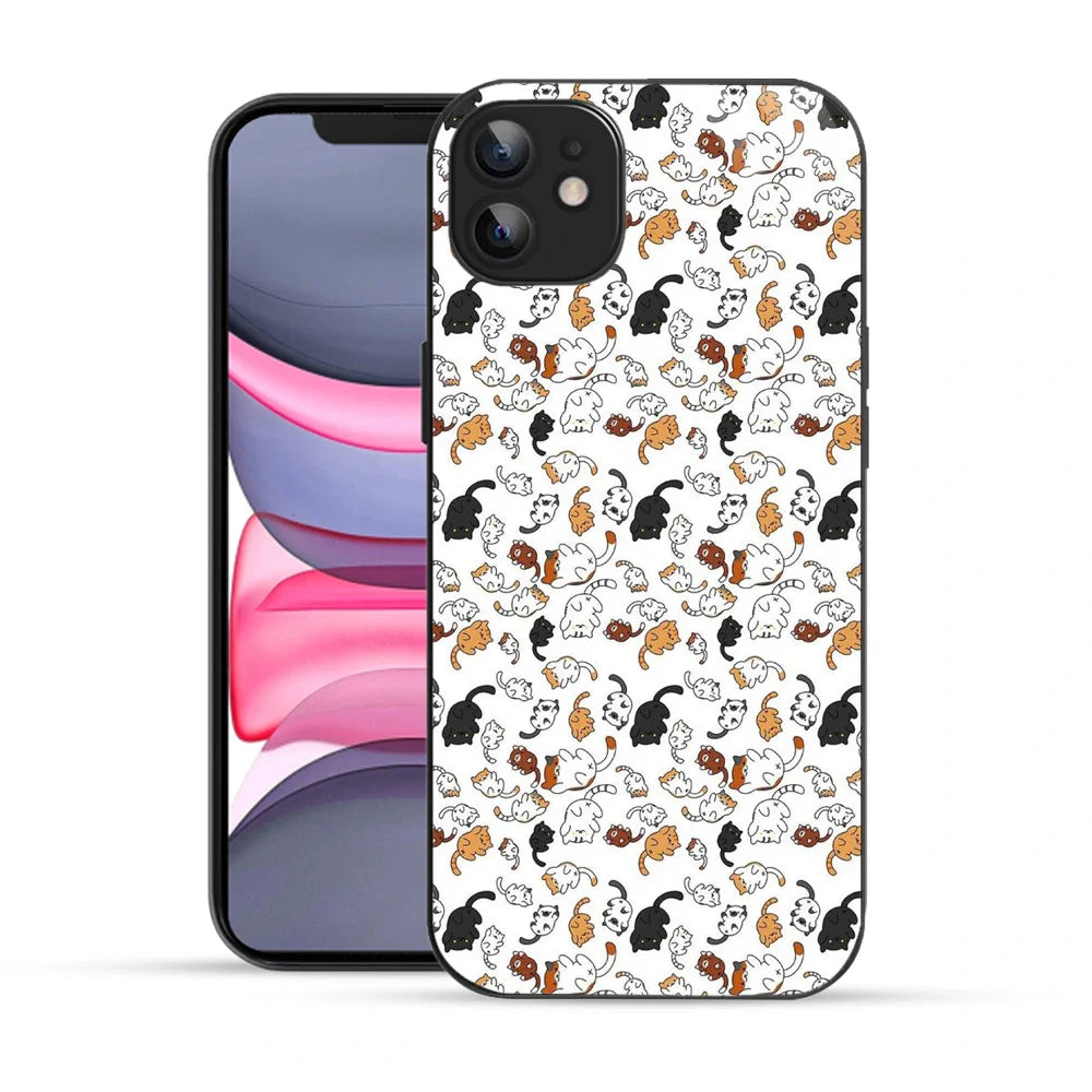 Bornstud Playful Cats Printed Case for iPhone 11