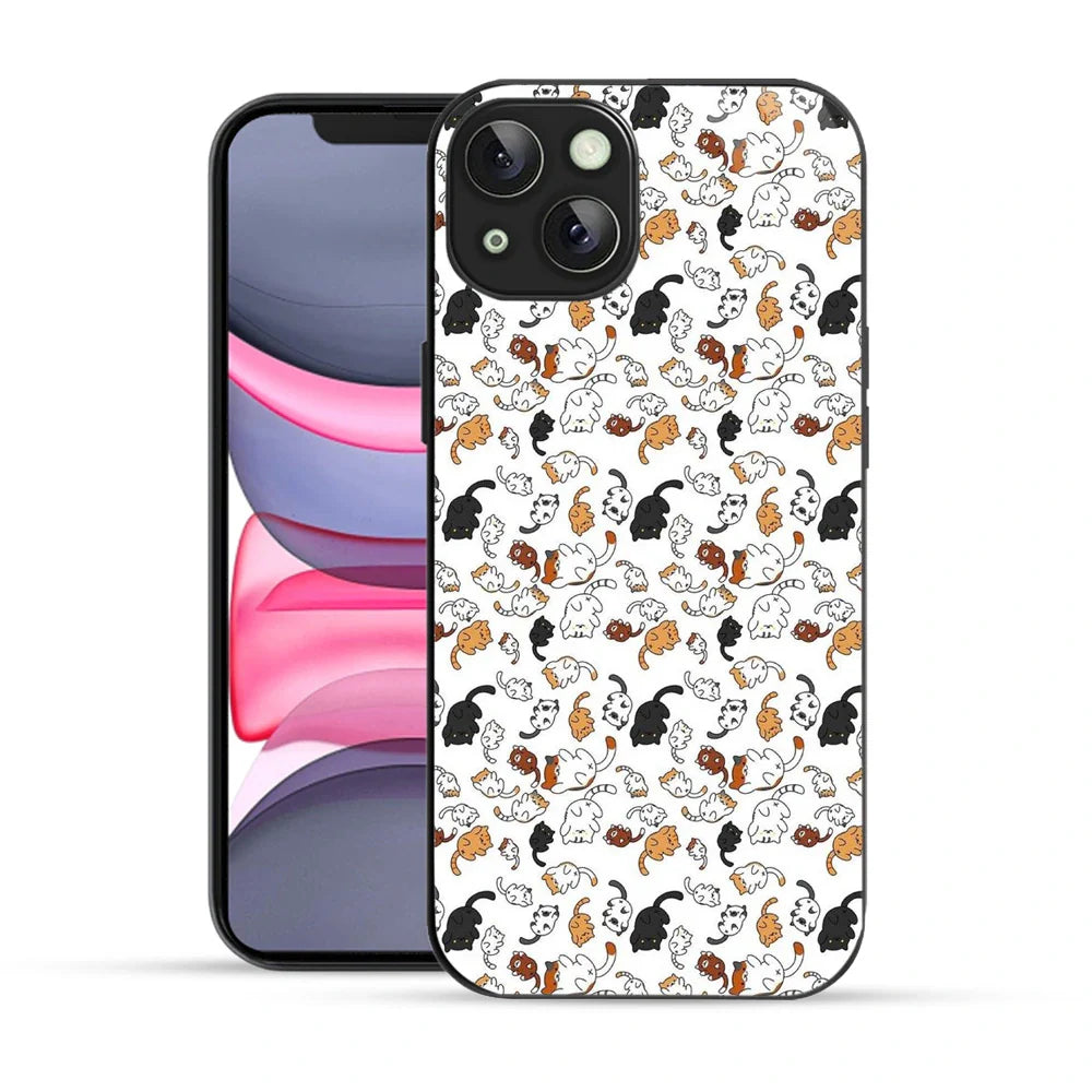 Bornstud Playful Cats Printed Case for iPhone 13