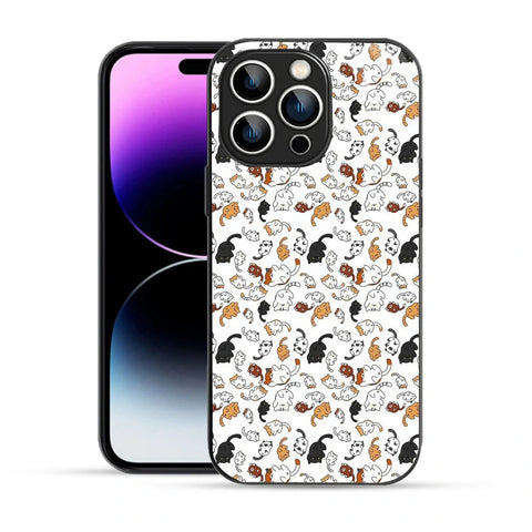 Bornstud Playful Cats Printed Case for iPhone 14 Pro