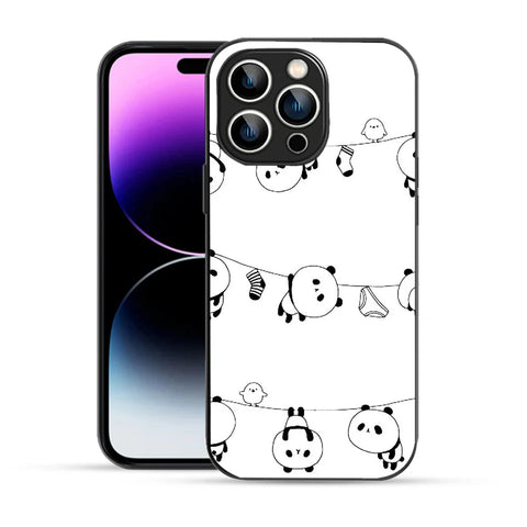 Bornstud Hanging Panda Printed Case for iPhone 14 Pro Max