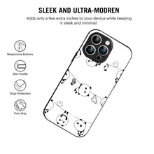 Bornstud Hanging Panda Printed Case for iPhone 14 Pro Max