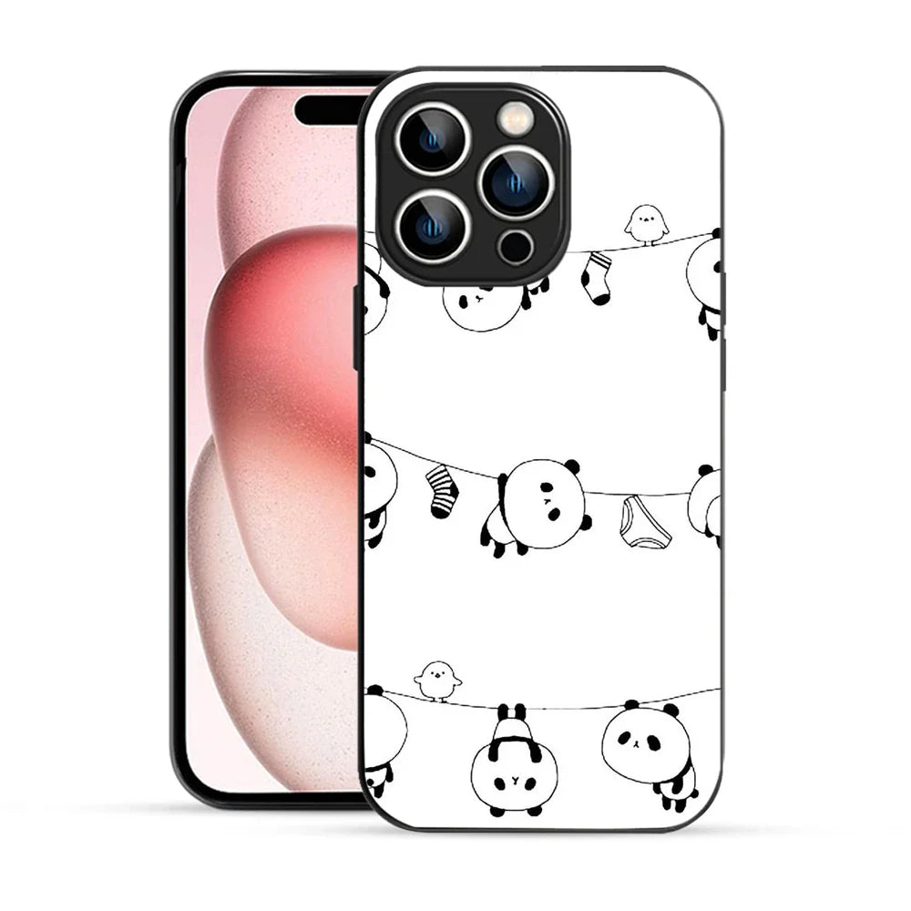 Bornstud Hanging Panda Printed Case for iPhone 15 Pro