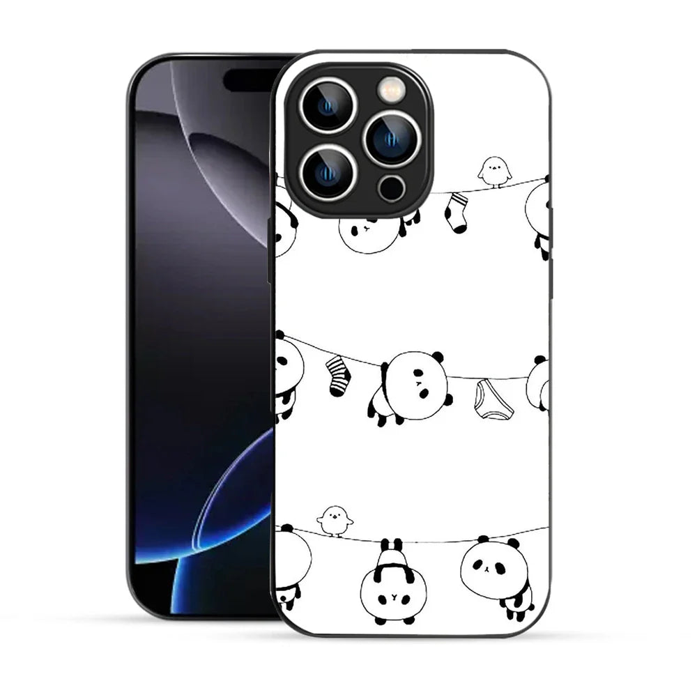 Bornstud Hanging Panda Printed Case for iPhone 16 Pro Max