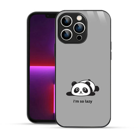 Bornstud Lazy Panda Printed Case for iPhone 13 Pro Max