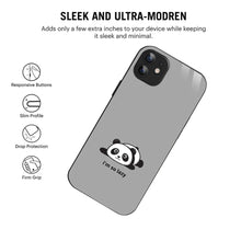 Bornstud Lazy Panda Printed Case for iPhone 11