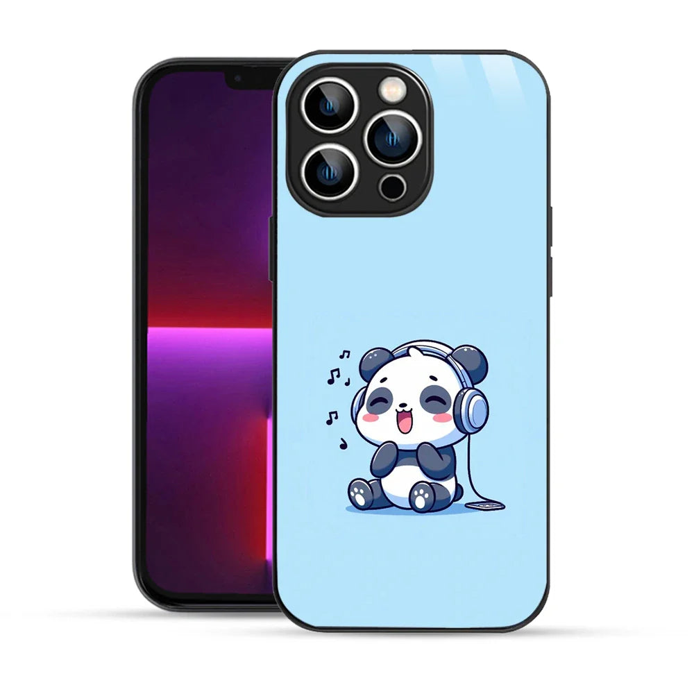 Bornstud Music Lover Panda Printed Case for iPhone 13 Pro Max