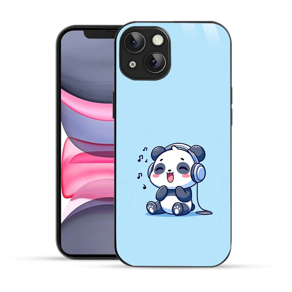 Bornstud Music Lover Panda Printed Case for iPhone 14 Plus
