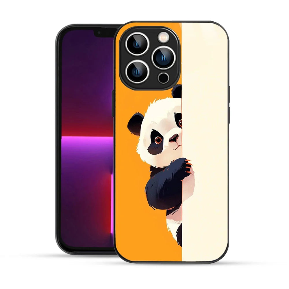 Bornstud Peek Panda Printed Case for iPhone 13 Pro Max
